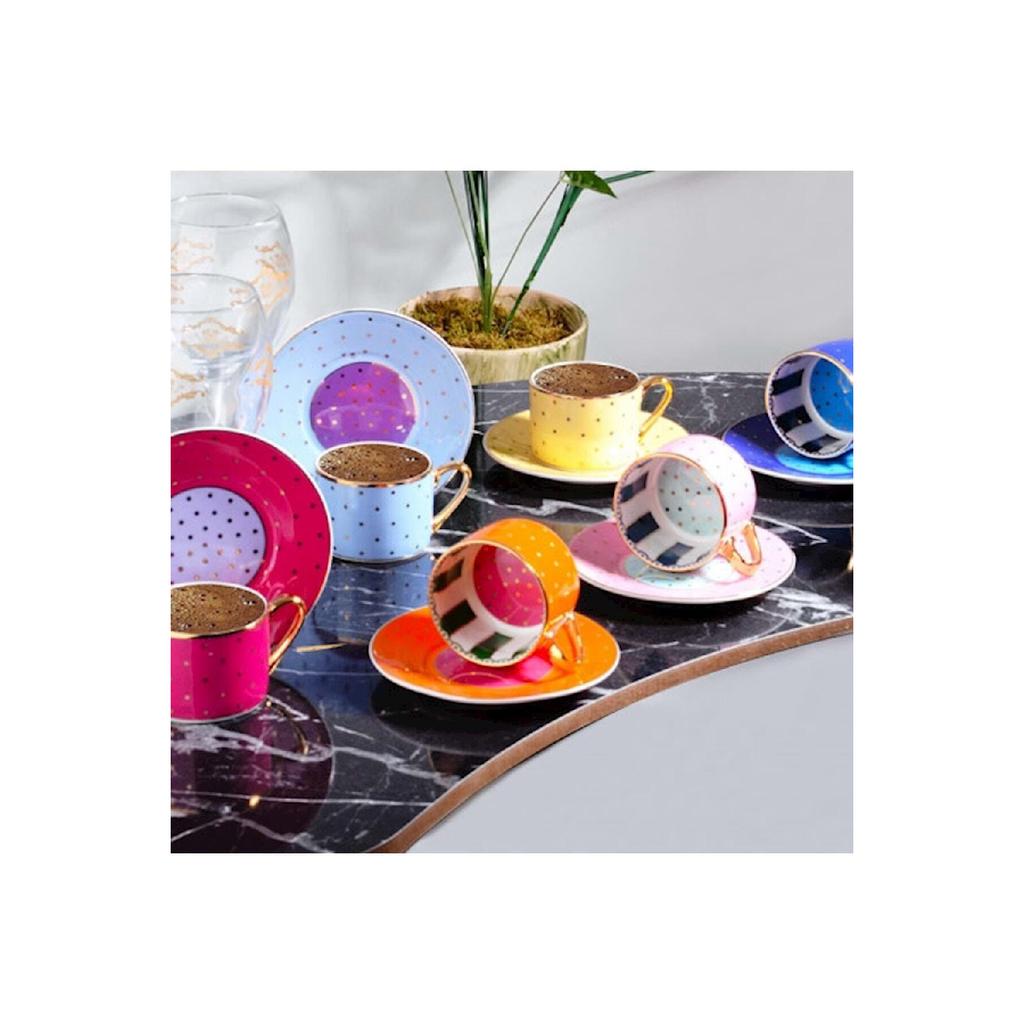 Fnc-07 6 cup 90 Cc Polka Dot Mixed