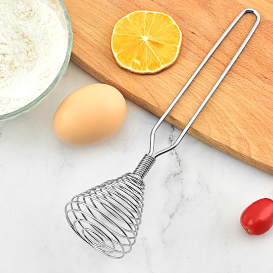 Ручной венчик для взбивания яиц, портативный бытовой кухонный венчик для муки для дома