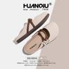 Global Summer New Lazy Shoes KMXFX80258 Bag Head Half Slippers Women's Wear Versatile Fashion Flat Shoes