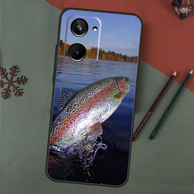 Vintage Trout Fishing Case For Realme 15 Pro GT7 GT6 C65 C67 C61 C53 C55 C51 C35 C63 C71 C75 11 12 13 14 Pro Plus