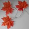 Waterproof Maple Leaf LED String Light Backyard Courtyard Bedroom Strip Lamp Garland Christmas Thanks-giving Decoration