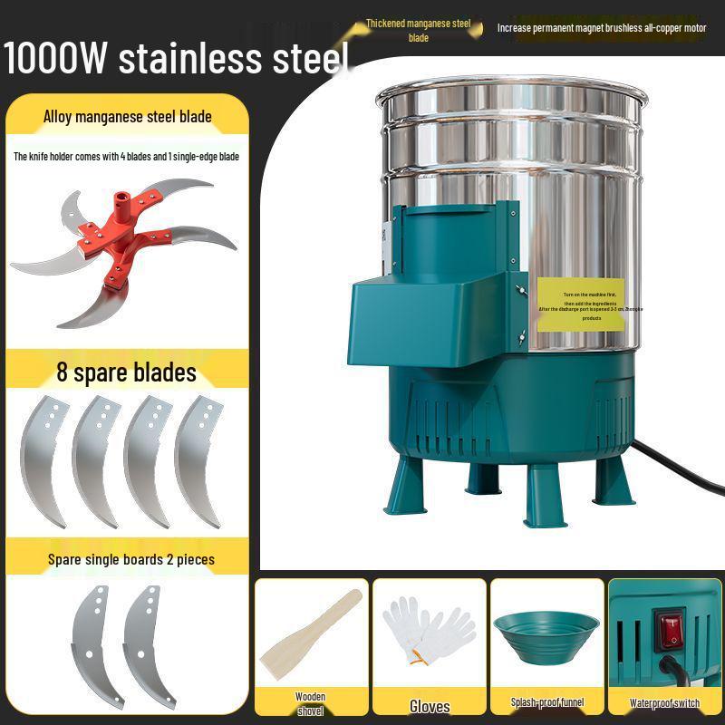 Многофункциональный электрический измельчитель и мясорубка для овощей для птицеводства и аквакультуры