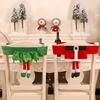 1Pc Chair Cover Girl Skirt Christmas Elf Christmas Decoration Santa Claus Belt DIY Christmas Dinner Seat Cover
