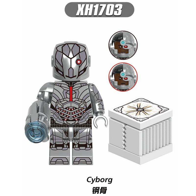 Минифигурки DC Super Heroes Бэтмен Супермен Аквамен Чудо-Женщина Лига Справедливости Строительные Блоки Игрушки