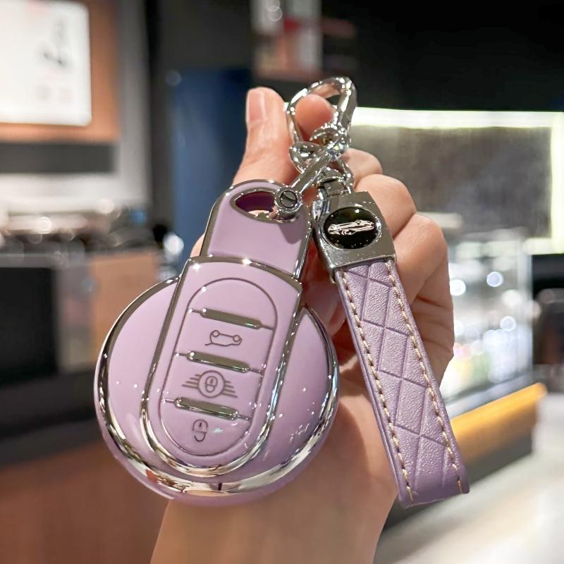 Чехол для автомобильного брелока с брелком из искусственной кожи для BMW MINI Cooper F54 Clubman F55 F56 F57 F60 Countryman 3 кнопки, смарт-ключ