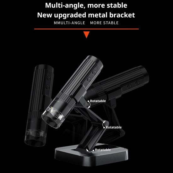 Цифровой микроскоп с регулируемой подставкой 8 светодиодных ламп 50X-1000X 1080P USB WiFi