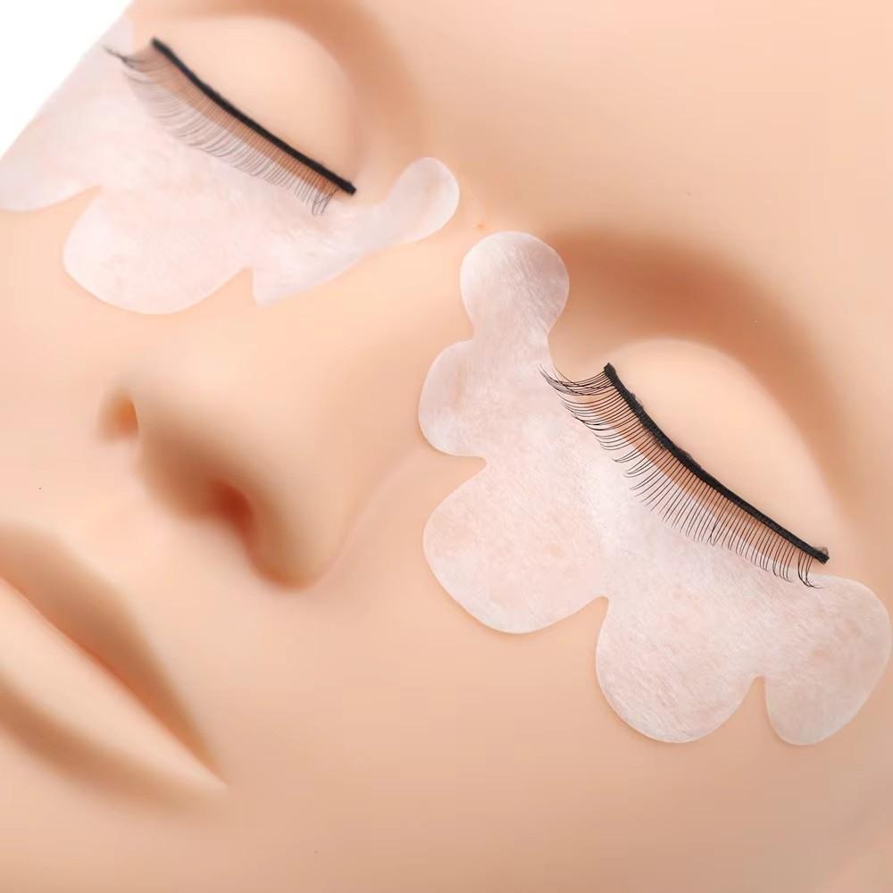 50Pairs Cloud Shape Grafting Eyelash Under Eye Pads White Lash Gel Patches Lash Grafting