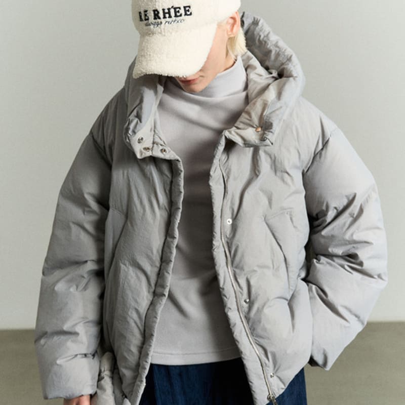 RE RHEE SIGNATURE LOGO SHEARING CAP IVORY