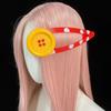 Polka Dot Button BB Clip Oversized Harajuku Hair Accessories Funny Hair Clip  for Photography