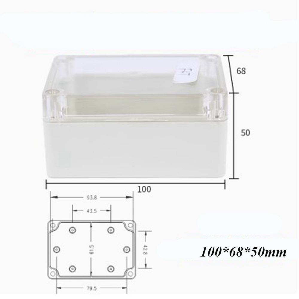 New Waterproof Outdoor Junction Box Plastic Transparent Electronic Instrument Housing Case 10 Styles Enclosure Cover