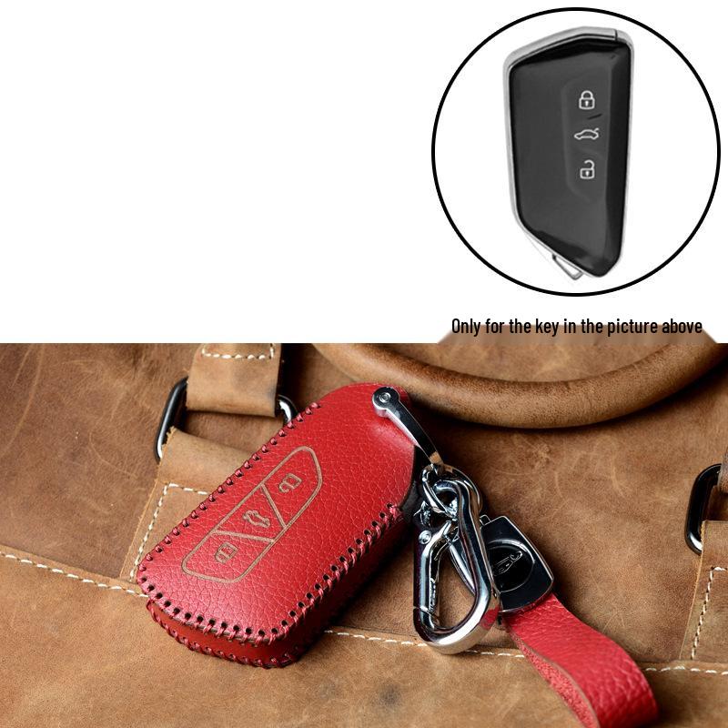 Volkswagen Key Protection Cover: Fits 21 Models, Including New Passat, Magotan, 330GTE, and B8B7 - Genuine Leather