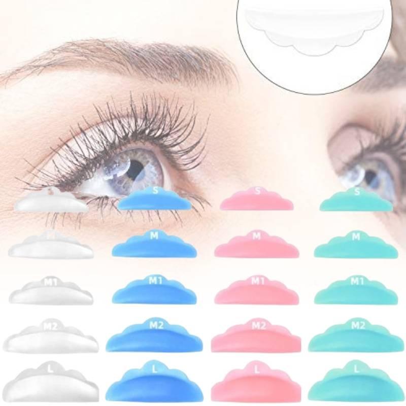 Premium Silicone Eyelash Curling Accessories Five Pair Pack With Colorful Pads For Enhanced Lash Styling
