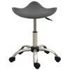 Salon and Spa Stool - VIDAXL - Grey Faux Leather - Height Adjustable - Swivel - Castors