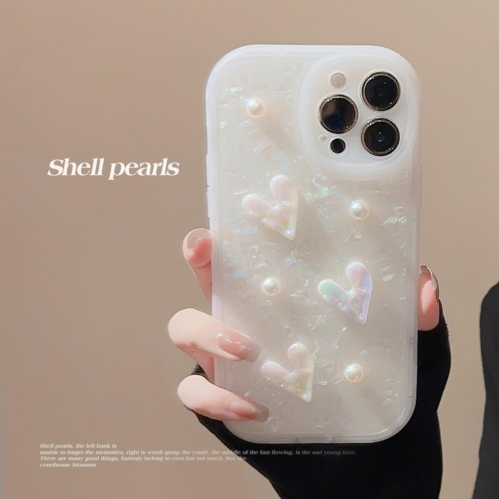 Объемный чехол Shell Three-dimensional Love 15promax для чехла для мобильного телефона IPhone для Apple 13 Простой 11 для 16 Мягкий чехол 17