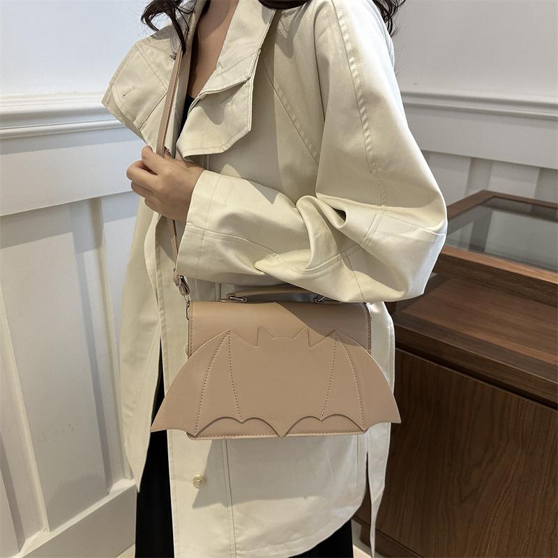 Yogodlns Готическая женская сумка через плечо Крыло летучей мыши Женские сумки с верхней ручкой Креативная шикарная сумочка из ПУ кожи Хэллоуин Новинка Сумка кроссбоди Кошелек