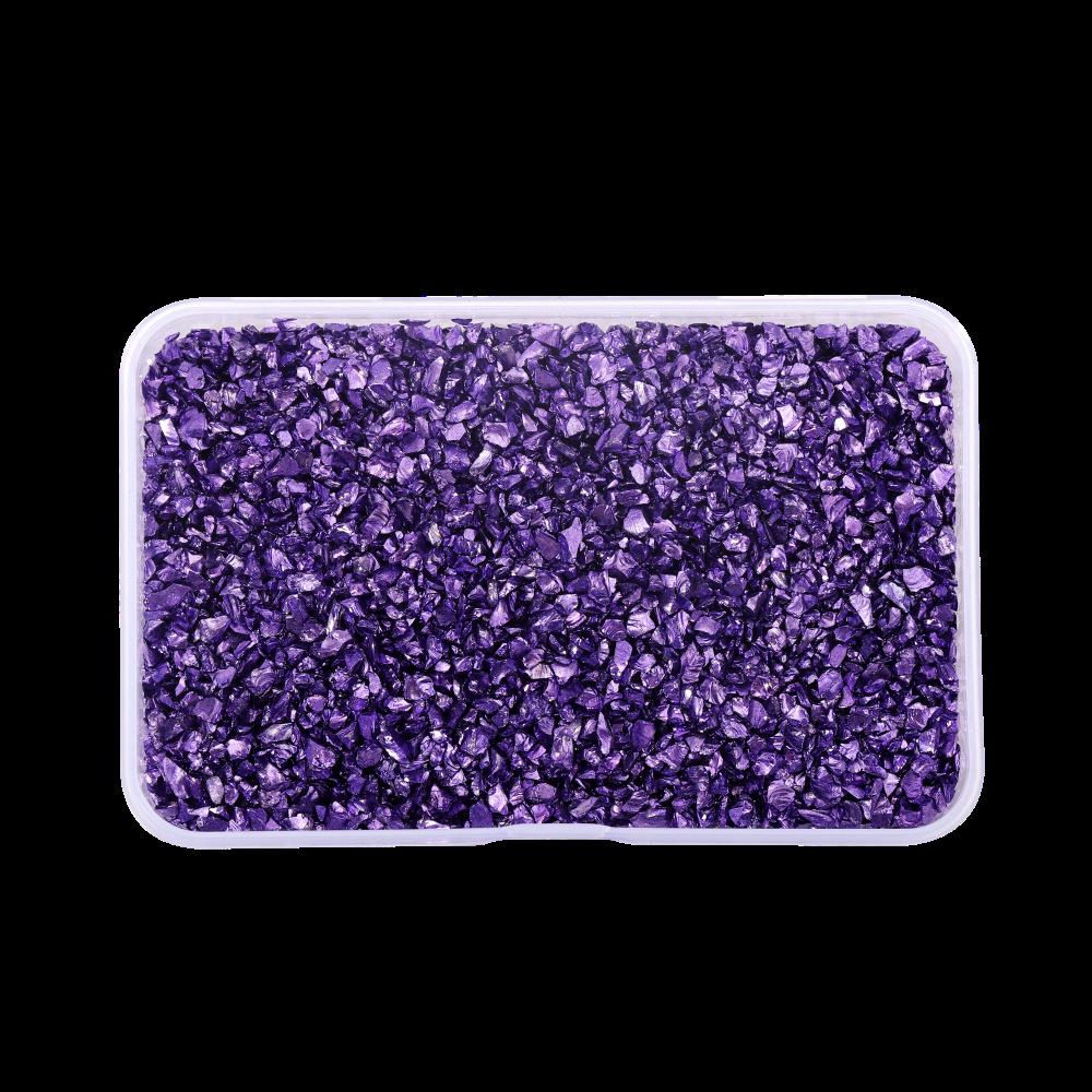 Набор для дизайна ногтей из цветного нерегулярного стеклянного гравия своими руками