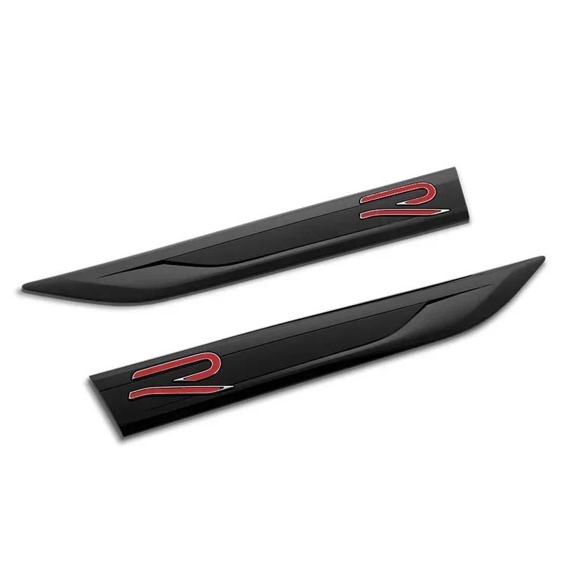 HAT1 2Pcs Fender Sticker for VW Volkswagen R RLINE Tiguan Touran Golf Polo BORA Passat B8 Jetta T-Roc Arteon Vehicle Body Side Bumper
