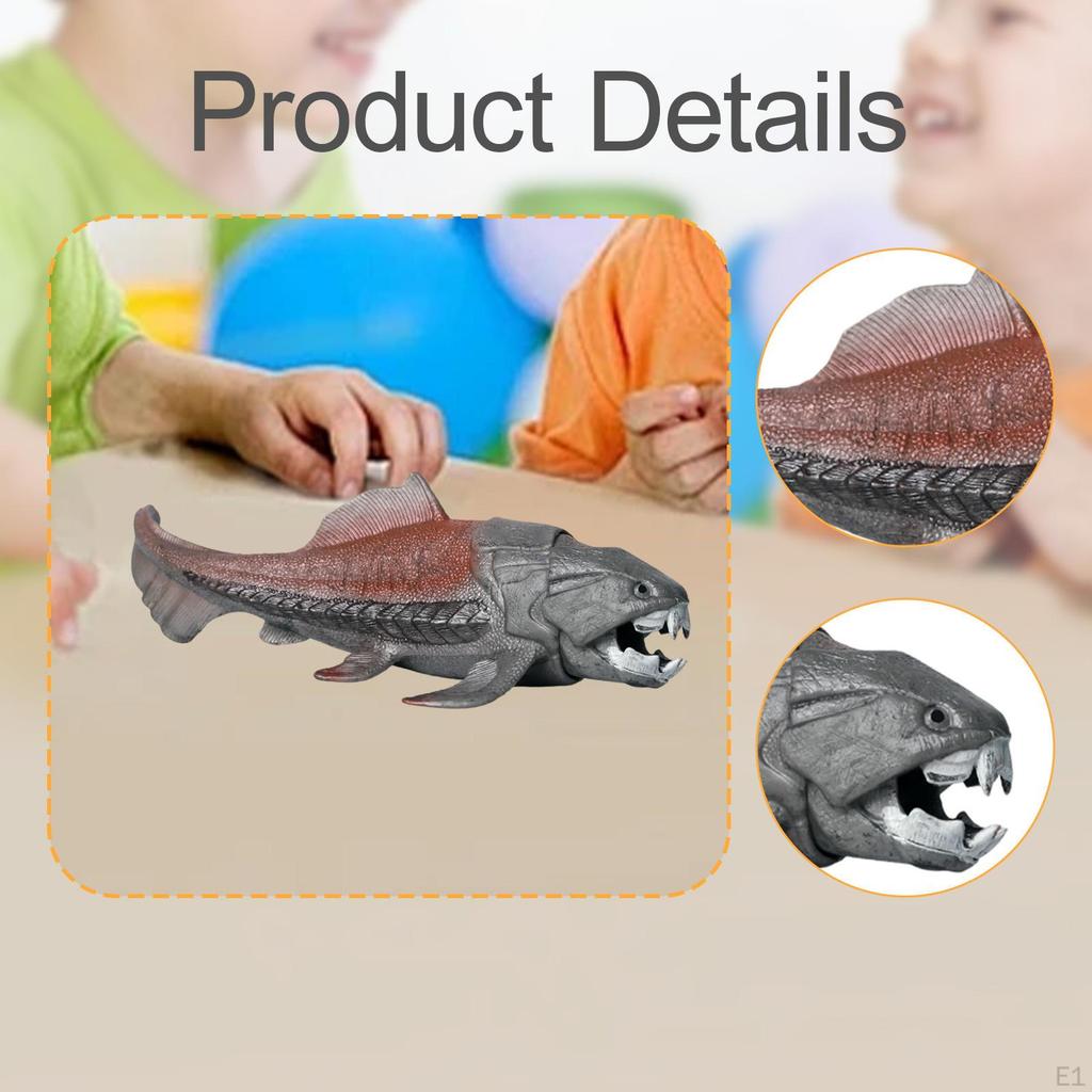 Фигурка Dunkleosteus Обучающая игрушка Подводная вечеринка Сувенир на рабочий стол Школьные проекты Животное