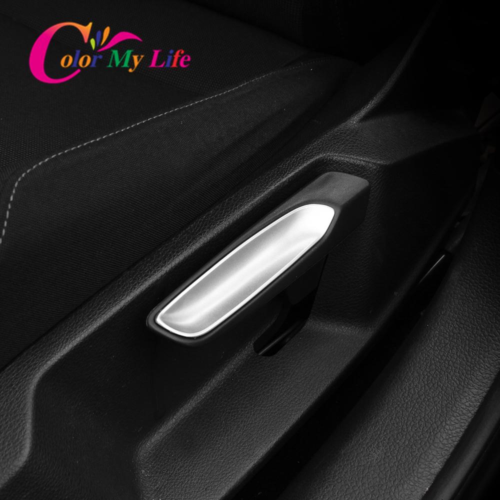 Color My Life, 2 шт./компл., ручка регулировки автомобильного сиденья из АБС-пластика, накладка для Volkswagen VW Golf 7 MK7 LHD 2013 - Аксессуары