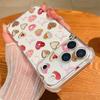 Чехол с узором из розовых бантиков для iPhone 17 Pro Max Coque iPhone 16 15 14 13 Pro Max 11 Ударопрочный Прозрачный Мягкий Силиконовый Чехол