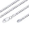 Серебряная цепочка 925 пробы, кубинское плетение, 40 см [Sears], ширина 2,8 мм, длина, scd80-40
