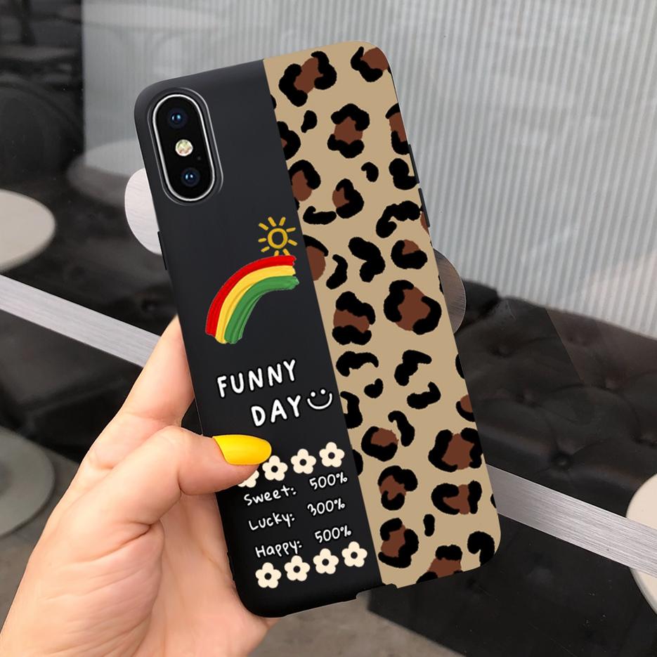 For Apple iPhone X XR XS Max Case Stylish Art Painted Cover Soft TPU Fundas Phone Case For iPhone XR iPhoneX XS Max Cover Bumper