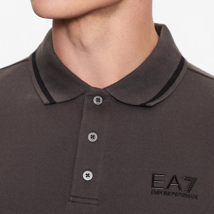 Emporio Armani Мужская футболка-поло с коротким рукавом EA7 с узором из букв 8NPF06-PJ04Z-1997