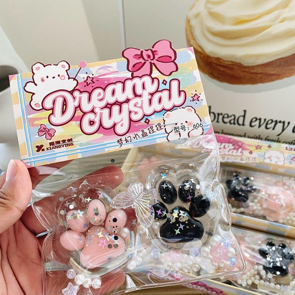 Блингблинг Кошачья лапка Игрушка-щипок TPR Сквиши Кошачья лапка Сенсорные игрушки Кошачья лапка Медленно восстанавливающаяся игрушка Уникальный подарок