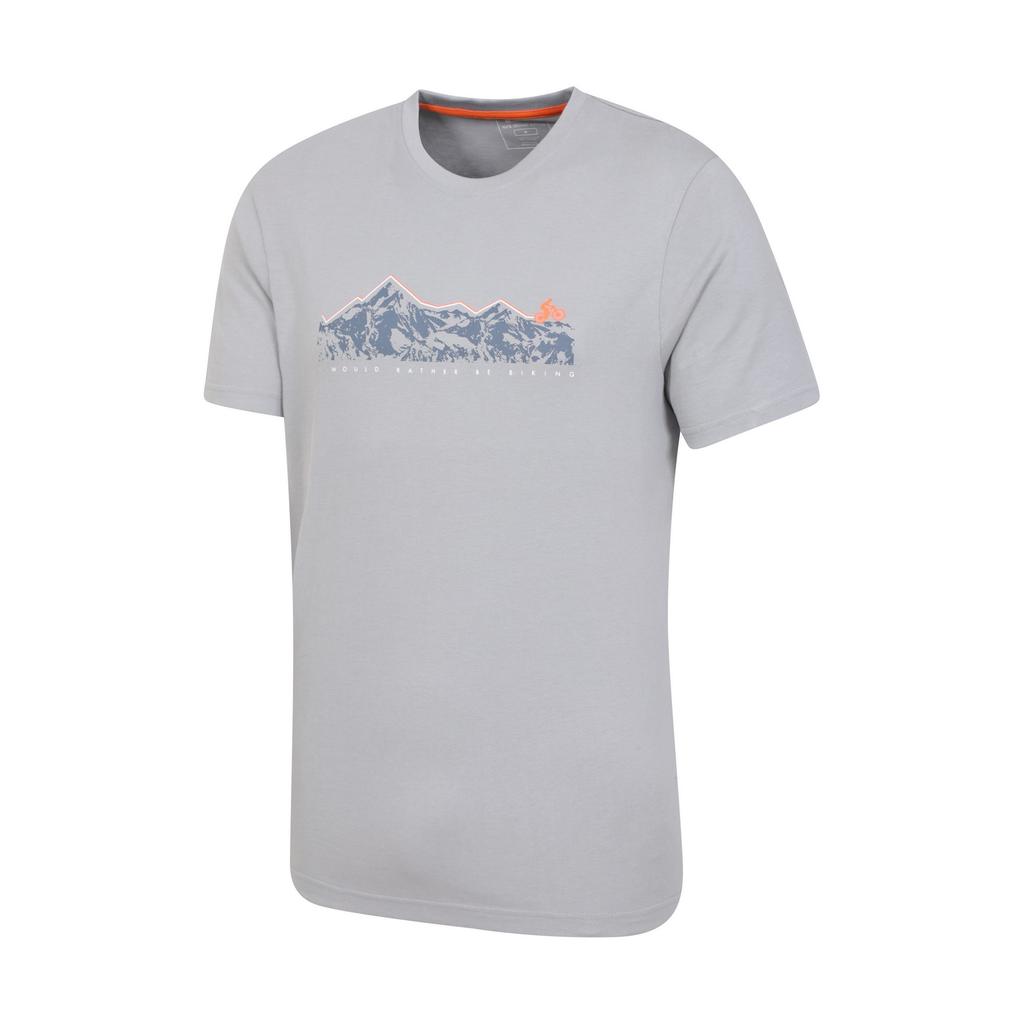 Mountain Warehouse Mens Mountain Bike Organic Cotton T-Shirt