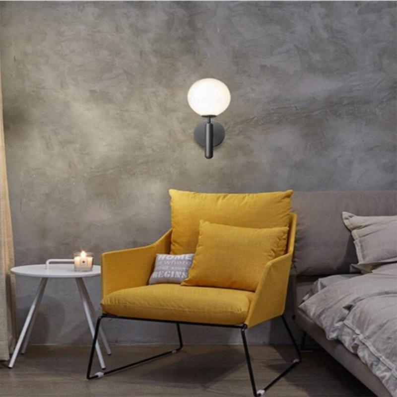 Glass Ball Kinquet Living Room Bedroom Night Lamp Night Lamp Corridor Hotel Homestay Decorative Wall Lamp
