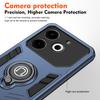 KEYSION Противоударный защитный чехол для Tecno Pova 6 Neo 4G, защитное кольцо для объектива камеры, подставка, задняя крышка для телефона для Tecno Pova 6 Neo 4G