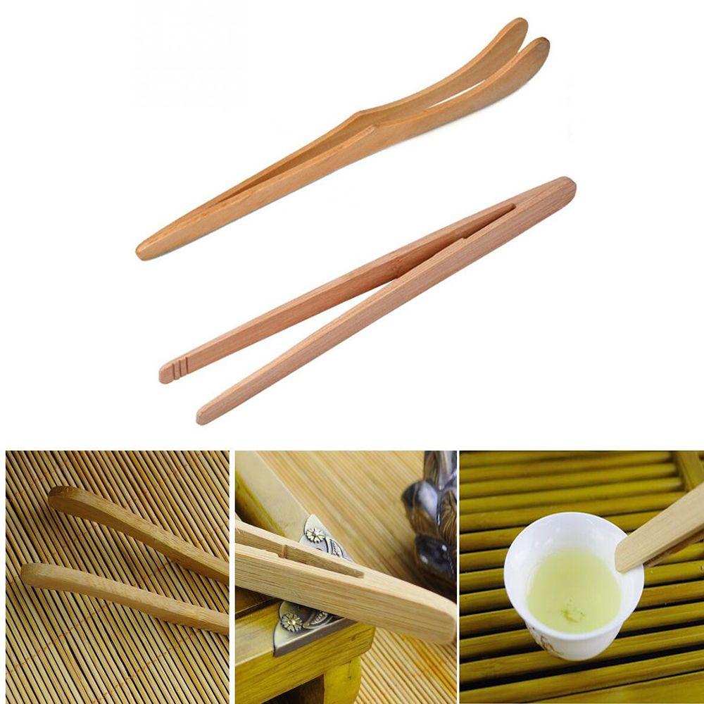 Gadget Food Toast Bacon Sugar Kitchen Tool Tweezer Tea Tongs Salad Clip Bamboo Wood