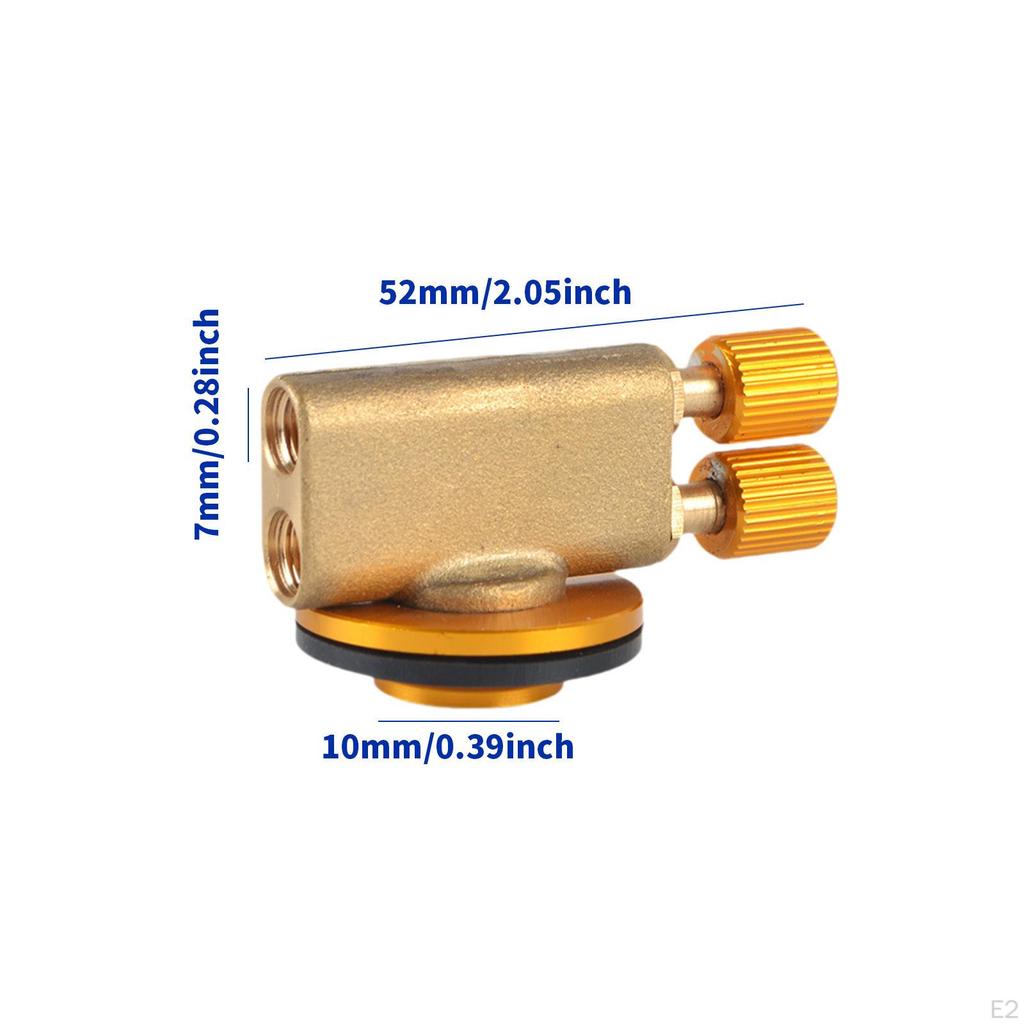 Outdoor Flat Cylinder Gas Valve Double Ended Portable Accessories Burner Control for