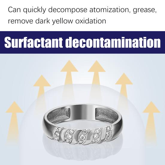 50ml Jewelry Cleaner Multi-purpose Stain Removal Effective Watch Rings Spray Cleaning Solution for Daily Use