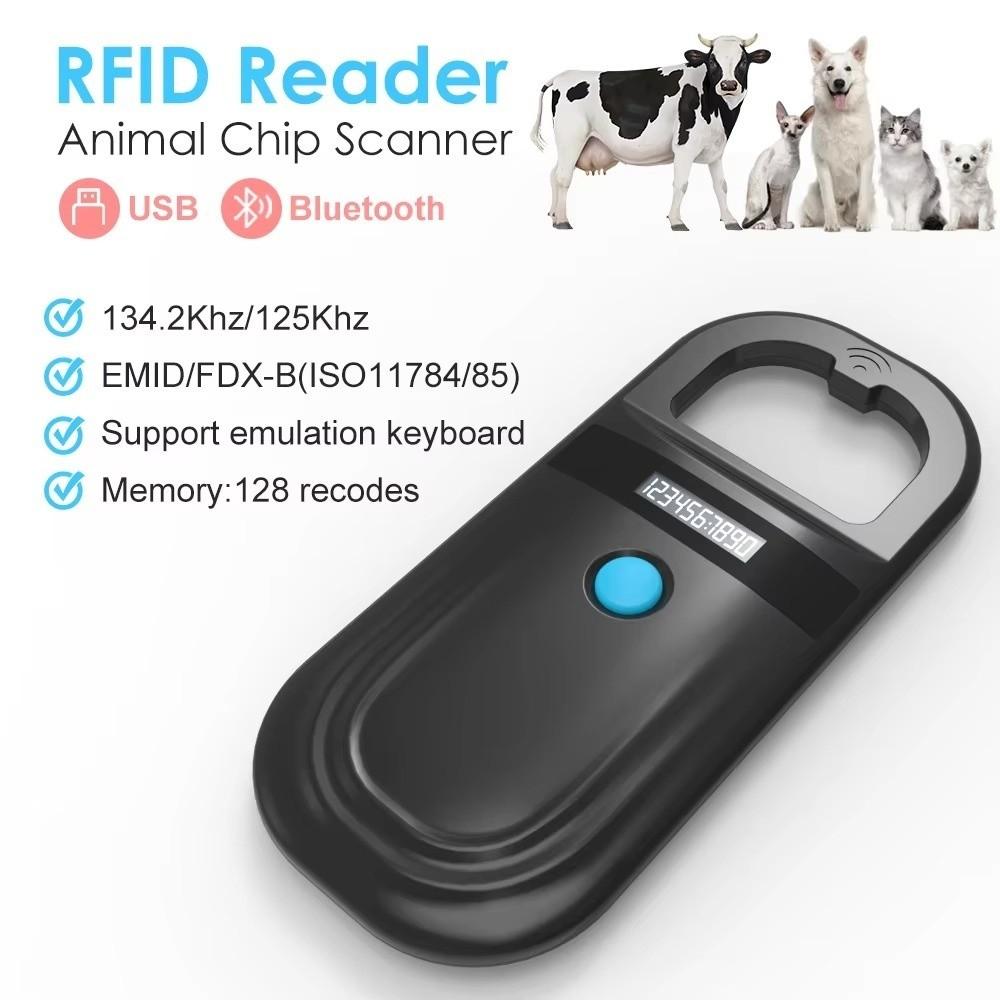 USB Charging Pet ID Reader Can Be Stored Animal Chip Scanner Pet Microchip Scanner  Dog House