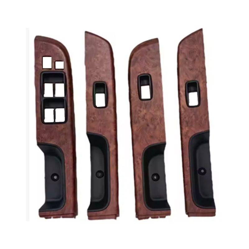 For Nissan Y61 2005 To 2026 Car Door Armrest Upper Panel Trim Window Glass Lift Switch Panel Cover 74232-0K620 Wood Grain