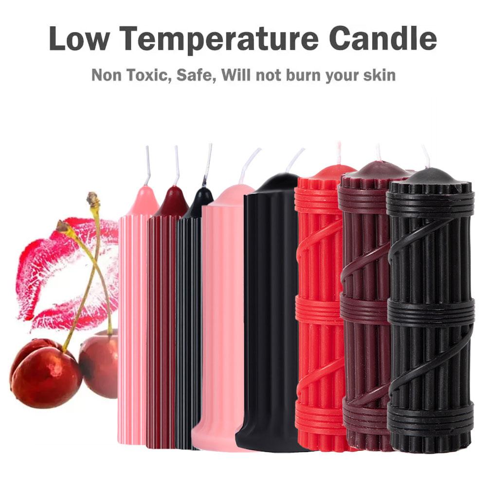 Низкотемпературная массажная свеча для тела для чувственной игры с воском – Успокаивающая и стимулирующая капающая свеча для пар