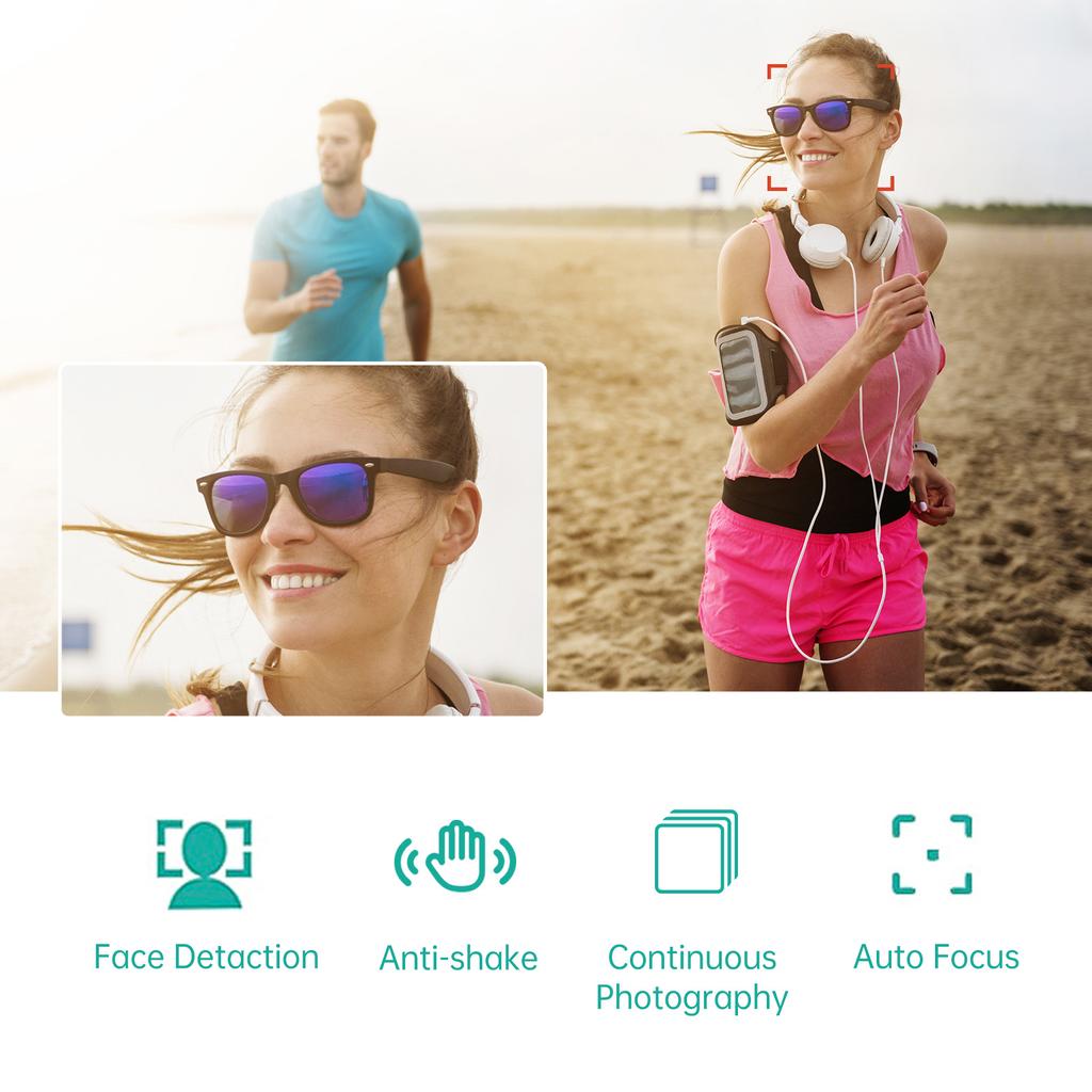 4K Digital Camera Video Camera Camcorder 48MP 2.8 Inch TFT Screen Auto Focus 16X Digital Zoom Anti shake Face Detect