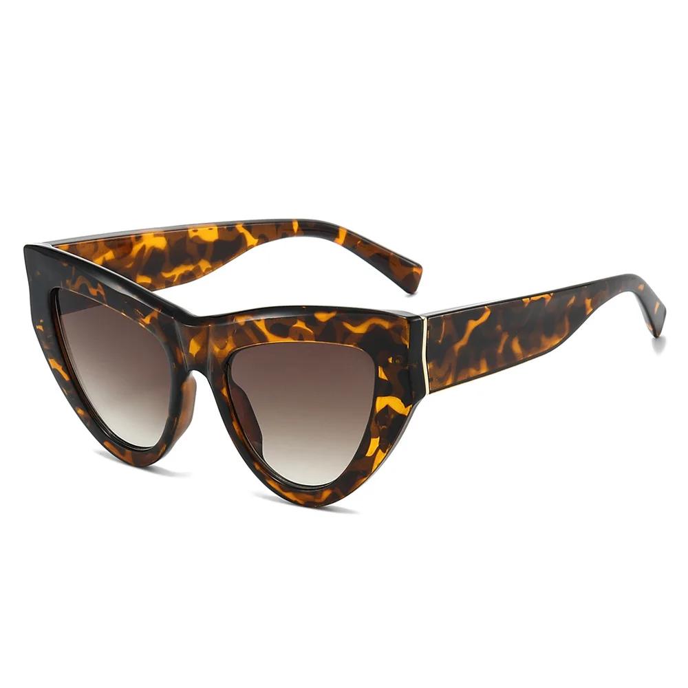 Hot Selling Women's Triangular Cat Eye High-End Fashion Sunglasses UV400 Protection Sun Glasses with Unique Design Best Seller