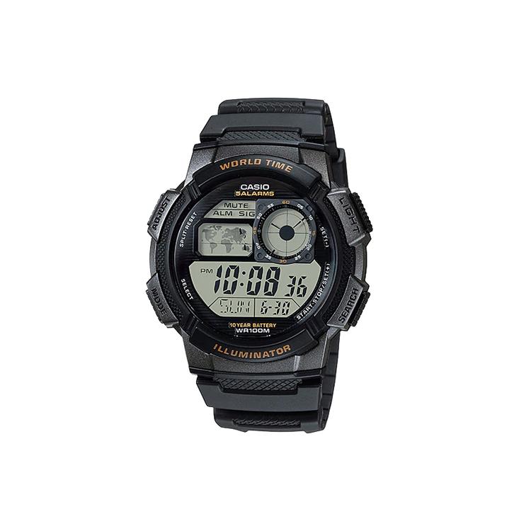 Casio Мужские ЧЕРНЫЕ часы для ПОДРОСТКОВ AE-1000W-1A AE-1000W-1A
