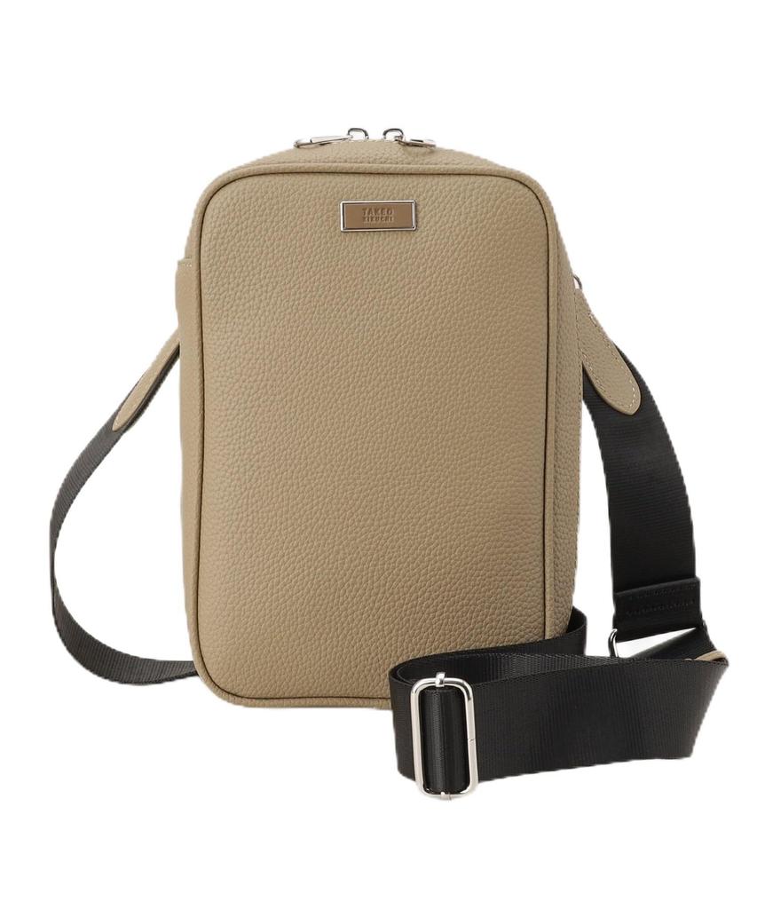 Сумка кроссбоди из микрофибры Takeo Kikuchi, мужская, бежевая (052), 07004344