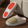 Нескользящая подошва толстая подошва хлопковые тапочки осень и зима домашние комнатные набивные теплые бесшумные пушистые тапочки