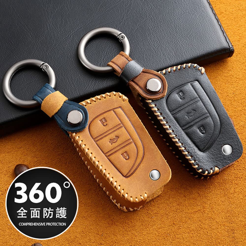 Чехол для ключа Toyota, чехол для смарт-ключа, чехол для ключа из натуральной кожи с полной защитой, чехол для ключа TOYOTAC-HR Prius 50 series, подходит для