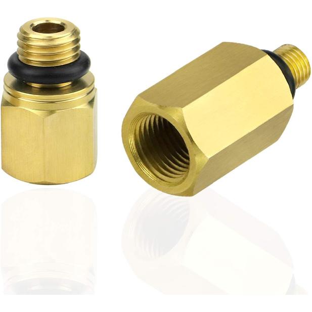 Mekar 2PCS Oil Rail Adapters Kits And 1 PC 6.0 High Pressure Oil Pump IPR Valve Air Test Fitting Tool Compatible With Ford 6.0L Powerstroke Diesel