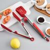 Barbecue Utensils: 9" & 12" Stainless Steel Tongs with Silicone Tips and Bracket