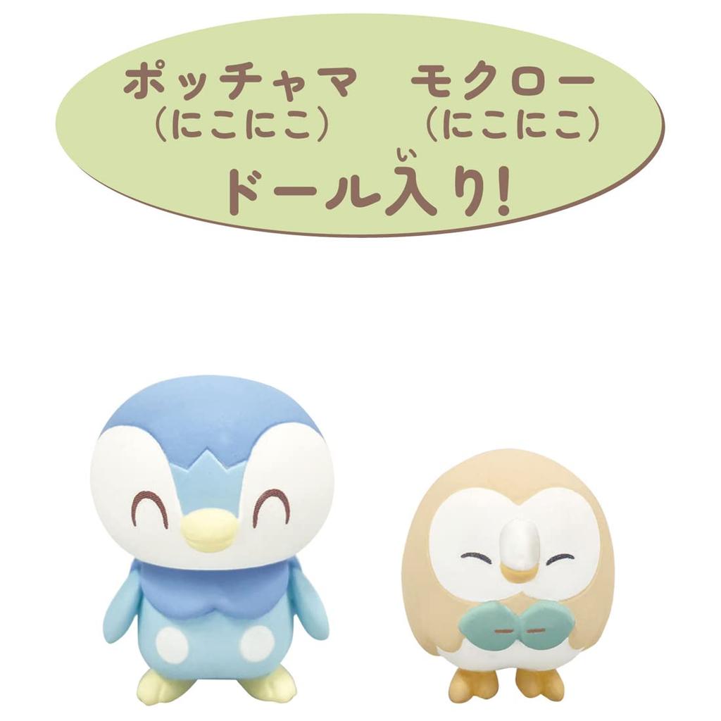 TAKARA TOMY Pocket Monster Pokemon Poke Peace House Berumping Terrace Mokuro & Piplup Unisex