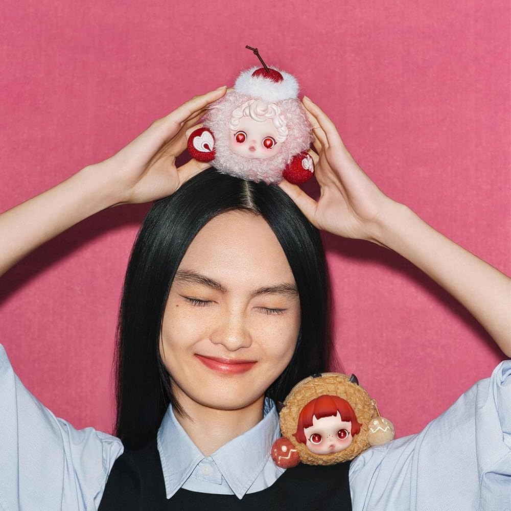Pop Mart Skullpanda Серия "Ты нашел меня" Чехол для наушников Дизайн "Плесень на маффине"