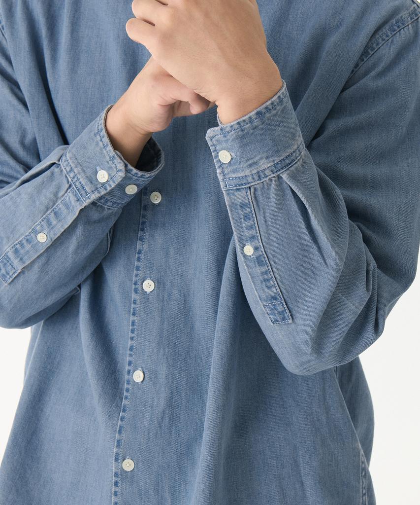 MUSINSA STANDARD Relaxed Denim Shirt [Light Indigo]