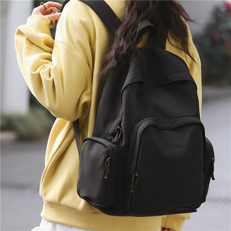 Сплошной цвет школьной сумки студентки рюкзак путешествия рюкзак