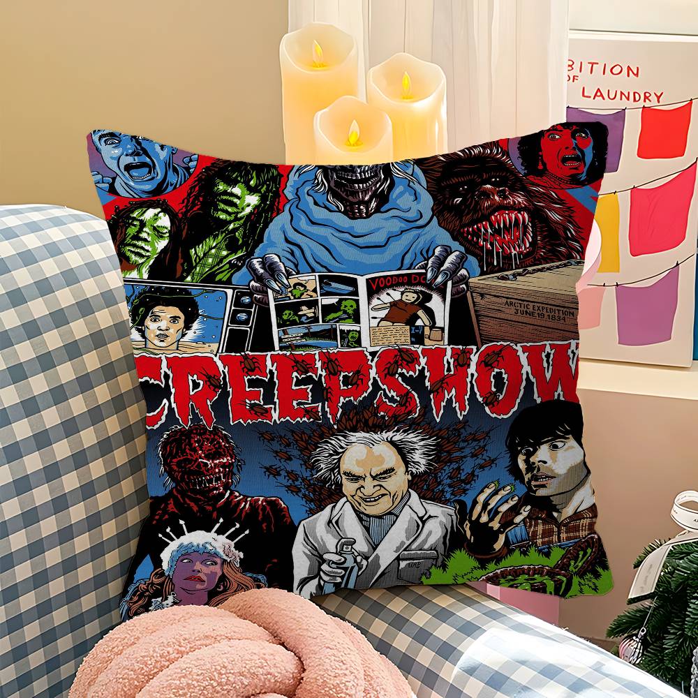 Creepshow Cushion Cover Inches Farmhouse Decor Home Throw Pillow Covers for Couch Decorations